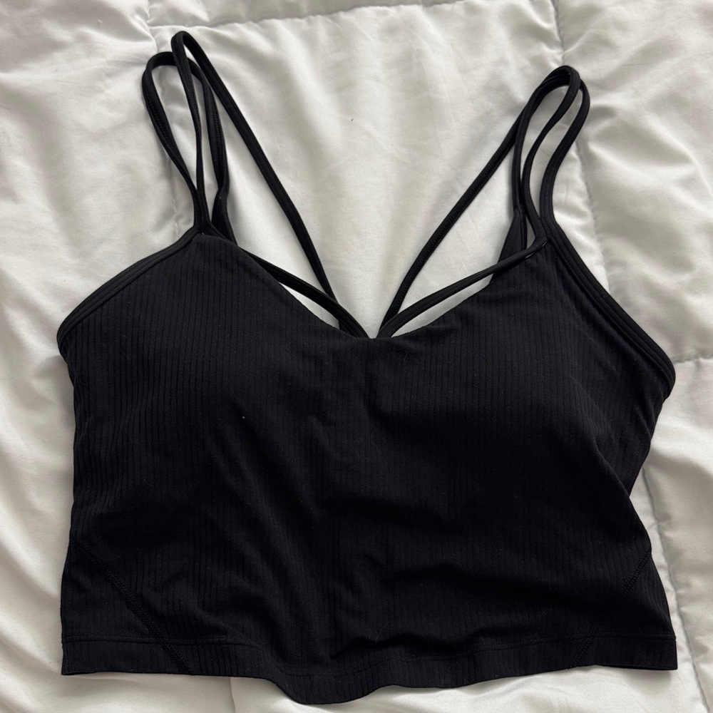 Lululemon Black Strappy sports bra